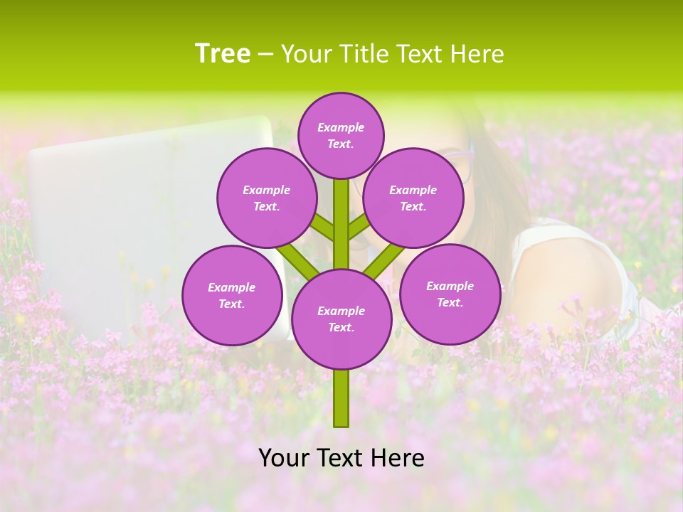 Glasses Attractive Notebook PowerPoint Template