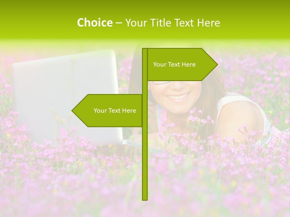 Glasses Attractive Notebook PowerPoint Template