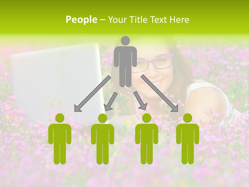 Glasses Attractive Notebook PowerPoint Template