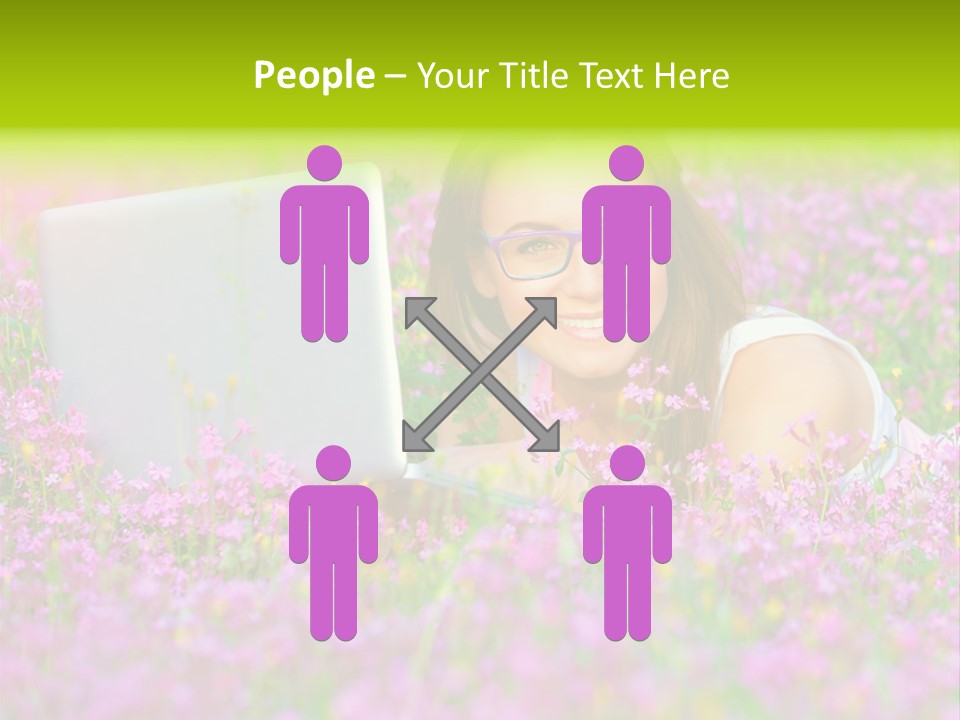 Glasses Attractive Notebook PowerPoint Template