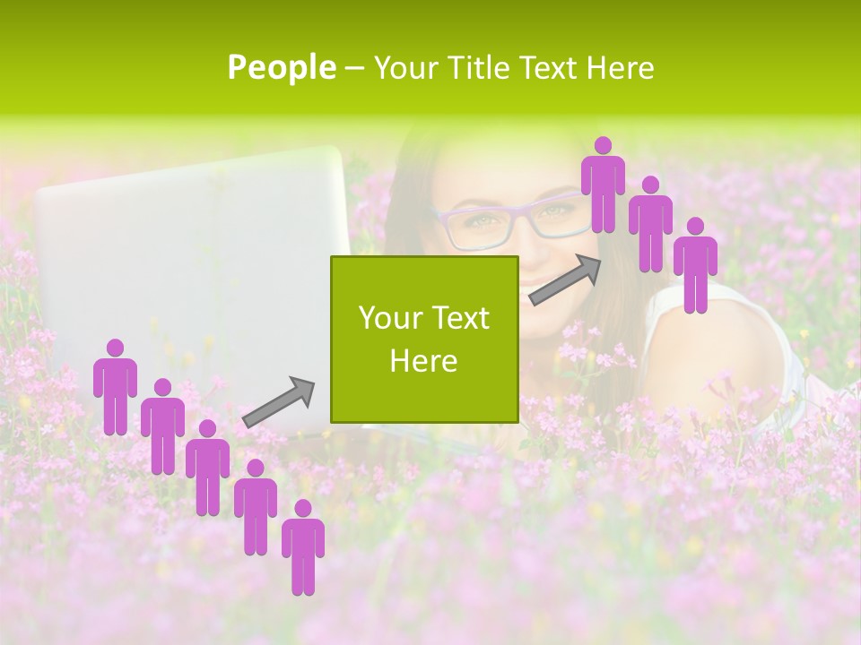 Glasses Attractive Notebook PowerPoint Template