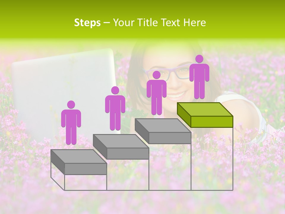 Glasses Attractive Notebook PowerPoint Template