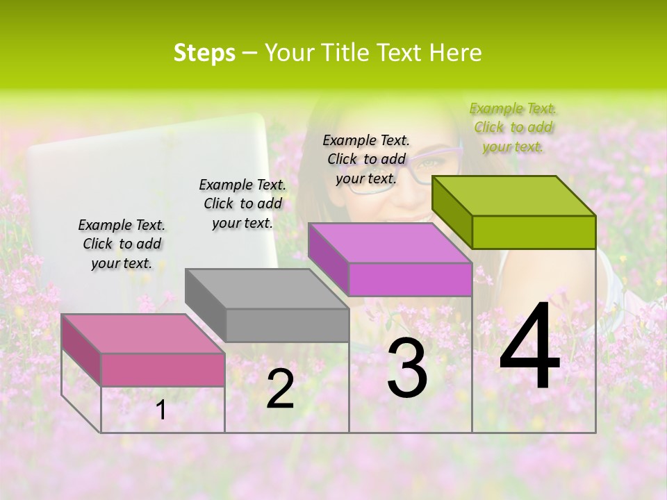 Glasses Attractive Notebook PowerPoint Template