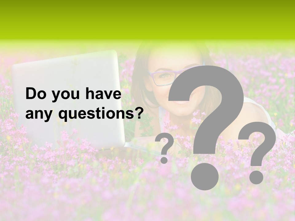 Glasses Attractive Notebook PowerPoint Template