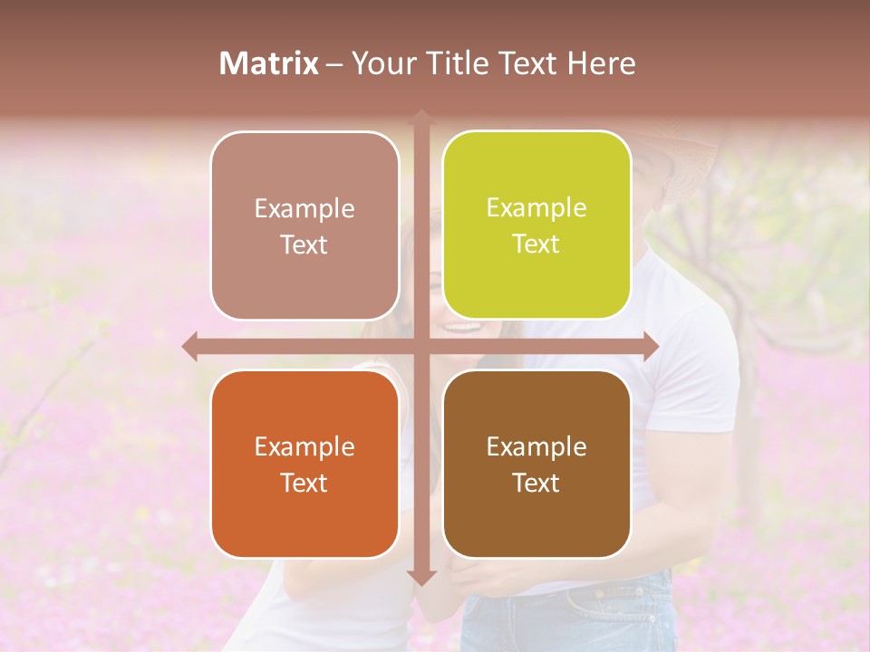 Person Purple Tree PowerPoint Template