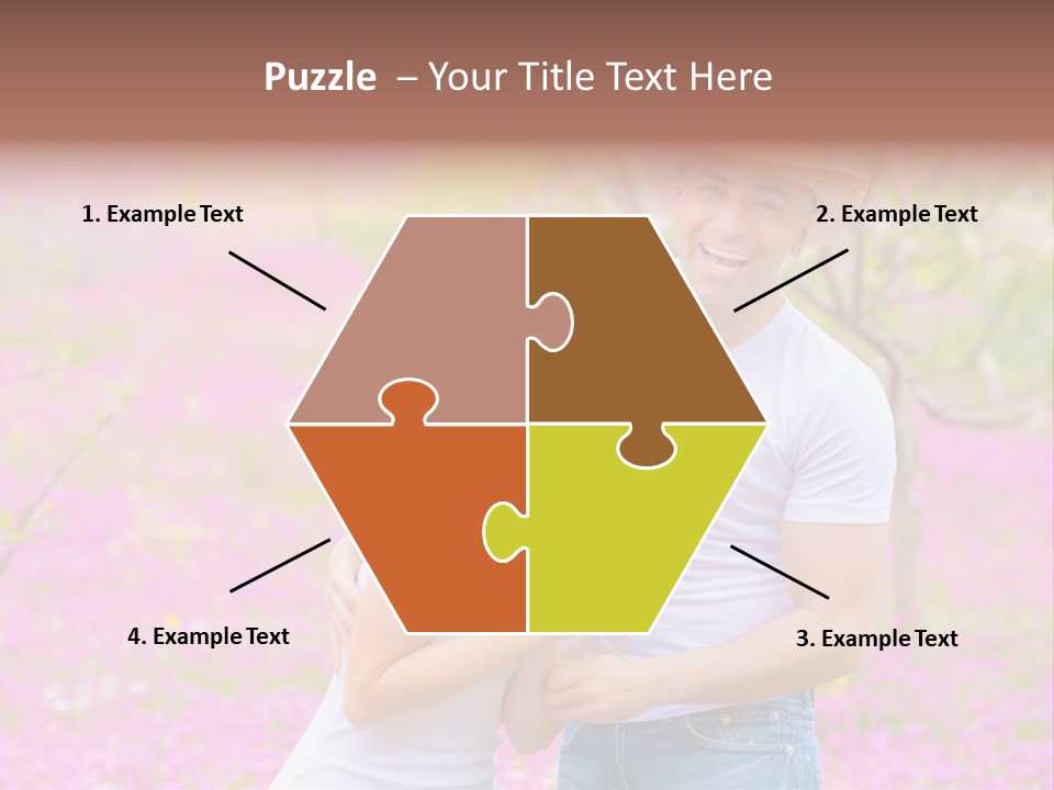 Person Purple Tree PowerPoint Template