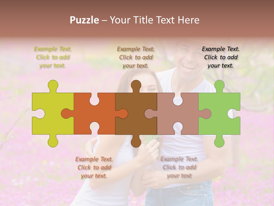 Person Purple Tree PowerPoint Template