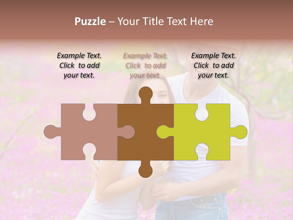 Person Purple Tree PowerPoint Template