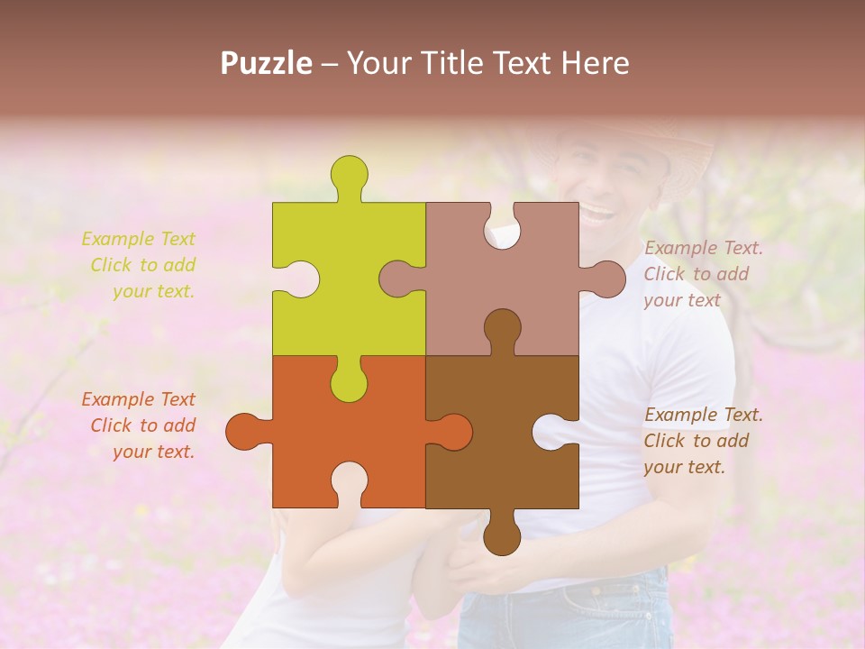 Person Purple Tree PowerPoint Template