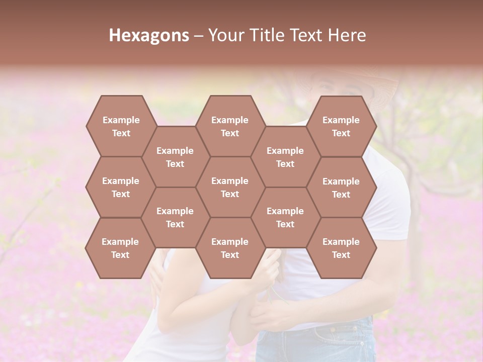 Person Purple Tree PowerPoint Template