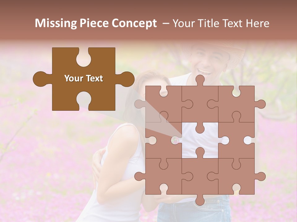 Person Purple Tree PowerPoint Template