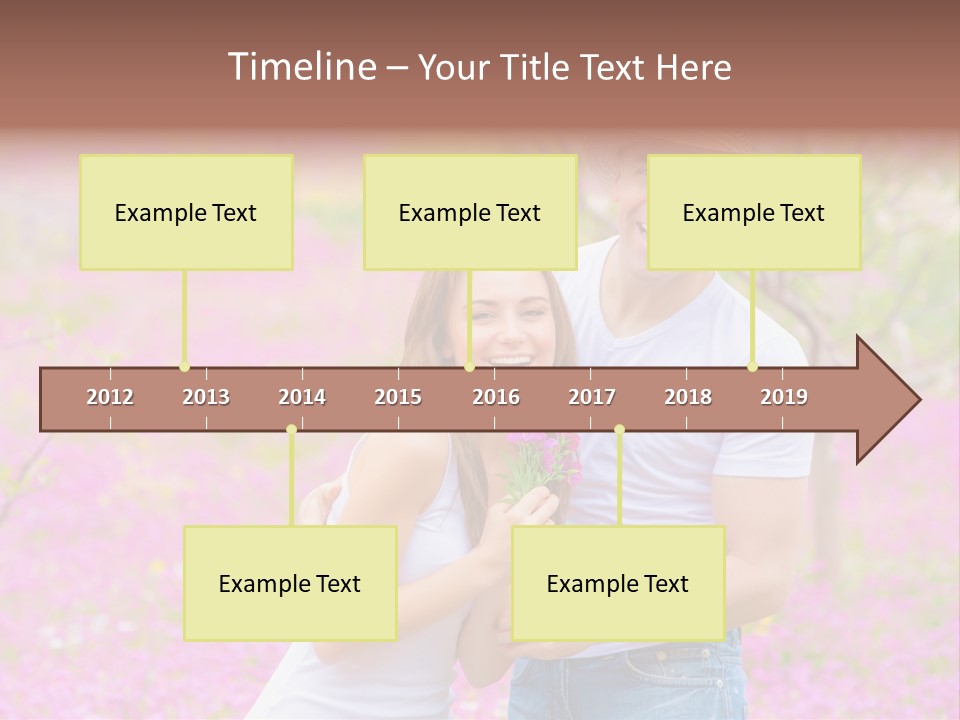 Person Purple Tree PowerPoint Template