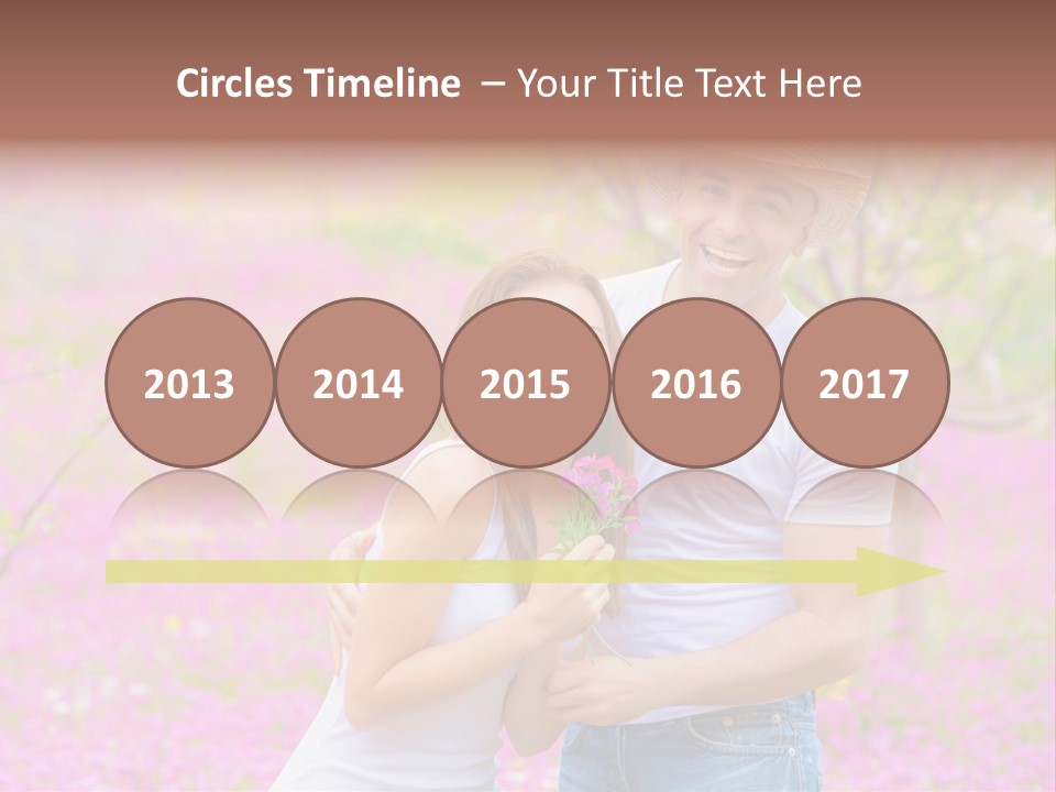 Person Purple Tree PowerPoint Template