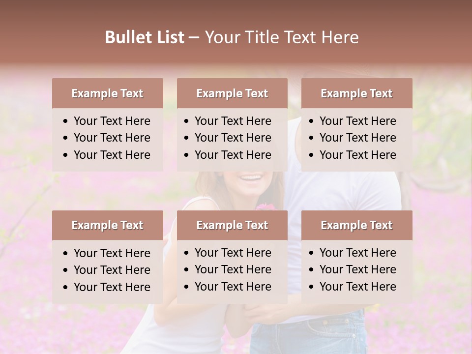 Person Purple Tree PowerPoint Template