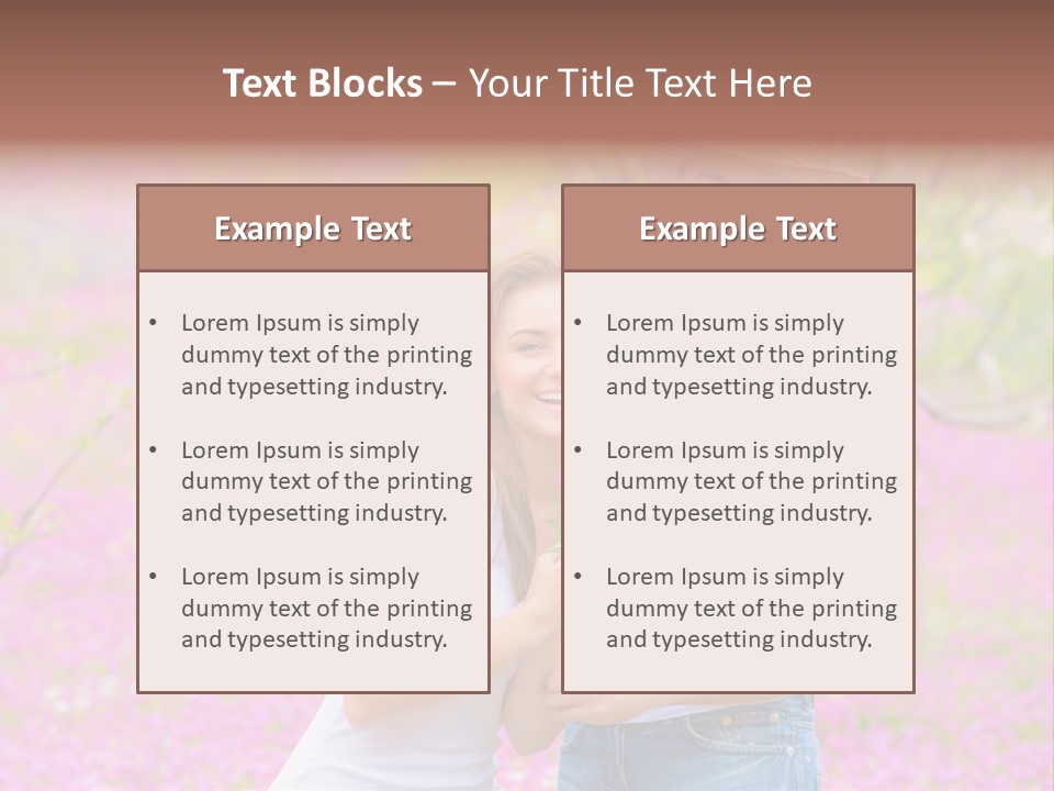 Person Purple Tree PowerPoint Template