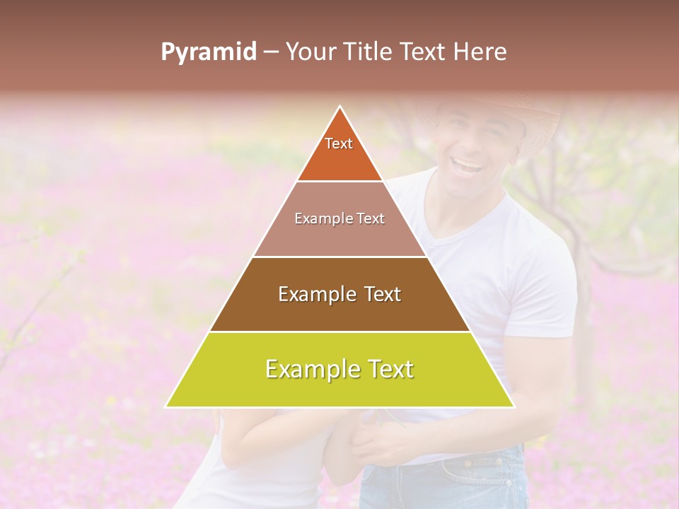 Person Purple Tree PowerPoint Template