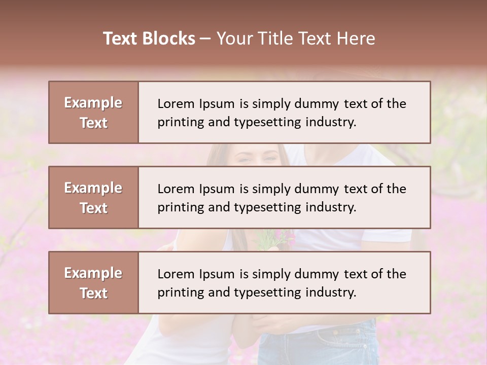 Person Purple Tree PowerPoint Template