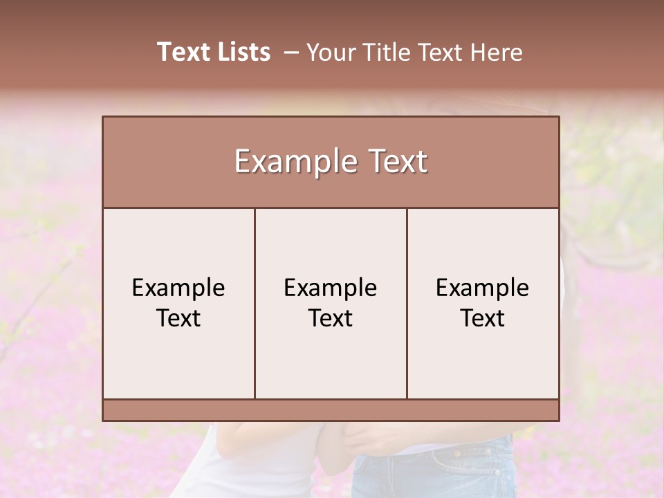 Person Purple Tree PowerPoint Template