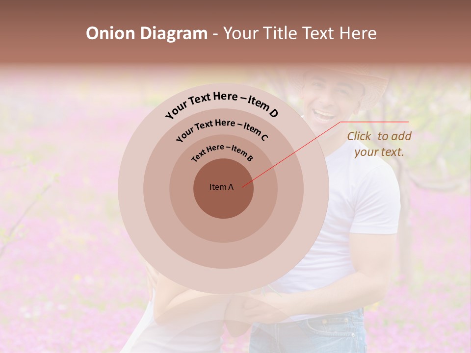 Person Purple Tree PowerPoint Template