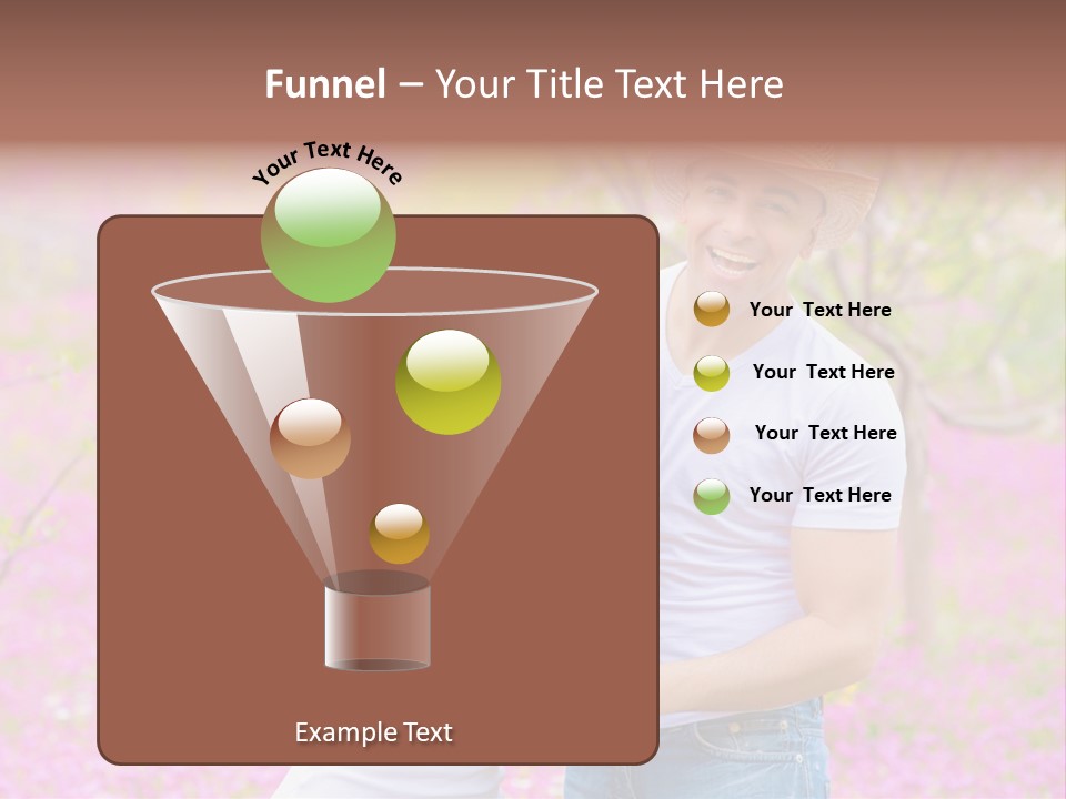 Person Purple Tree PowerPoint Template