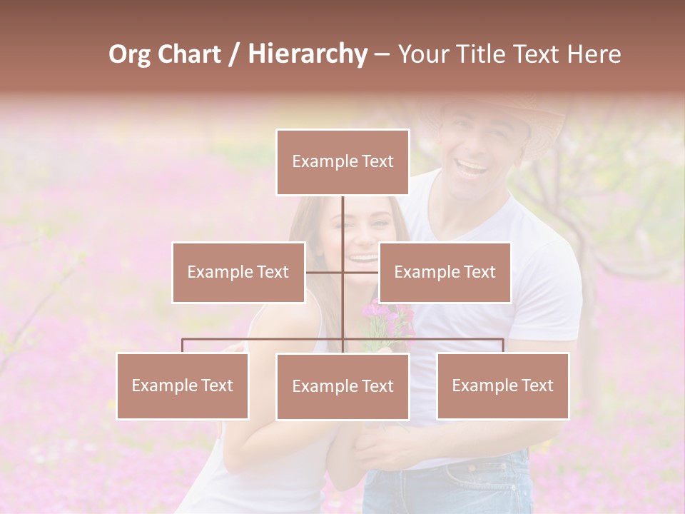 Person Purple Tree PowerPoint Template