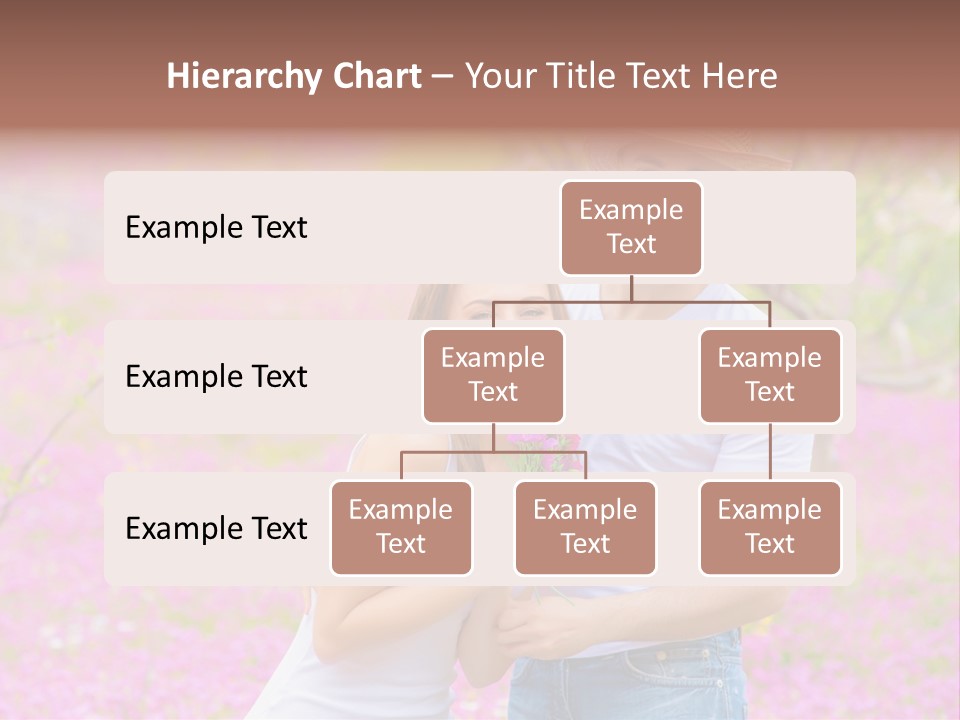 Person Purple Tree PowerPoint Template