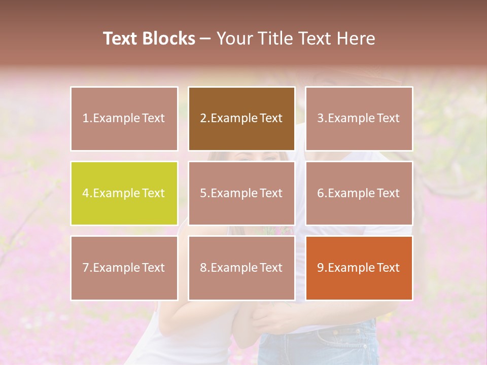 Person Purple Tree PowerPoint Template