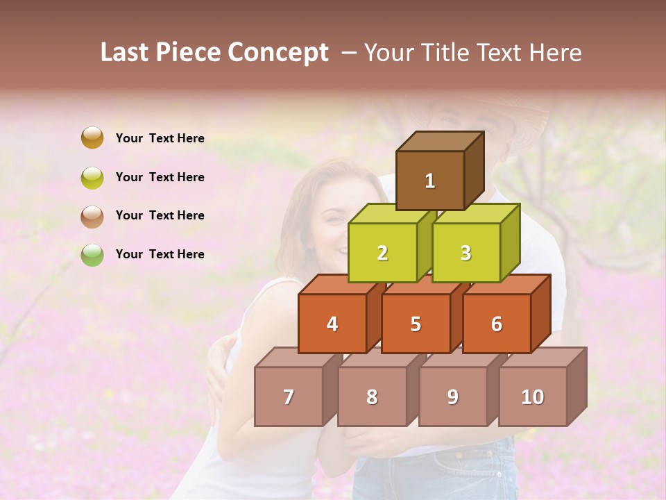 Person Purple Tree PowerPoint Template