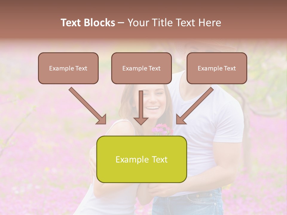 Person Purple Tree PowerPoint Template