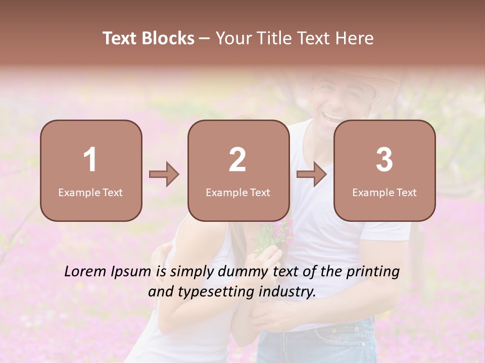 Person Purple Tree PowerPoint Template