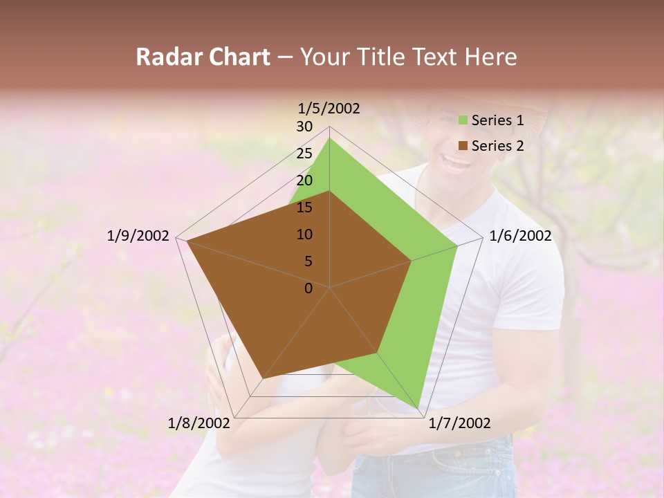 Person Purple Tree PowerPoint Template