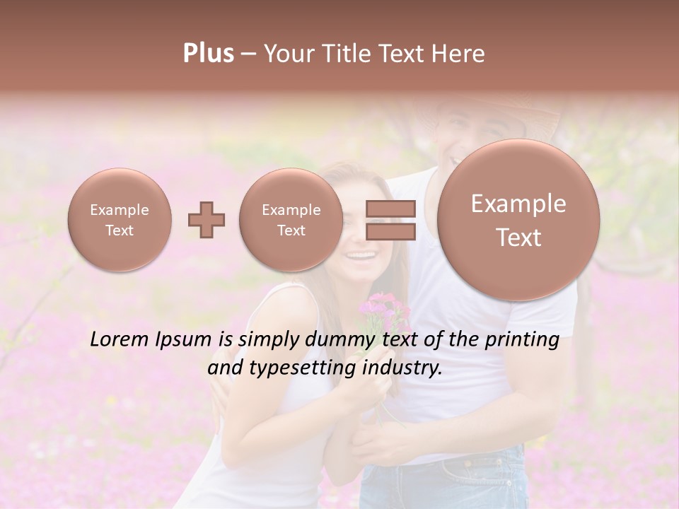 Person Purple Tree PowerPoint Template
