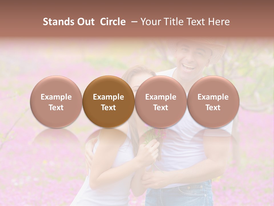 Person Purple Tree PowerPoint Template