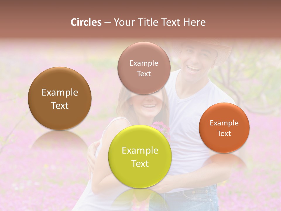 Person Purple Tree PowerPoint Template