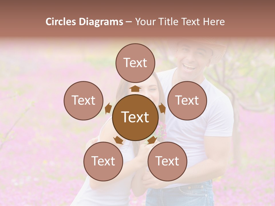 Person Purple Tree PowerPoint Template