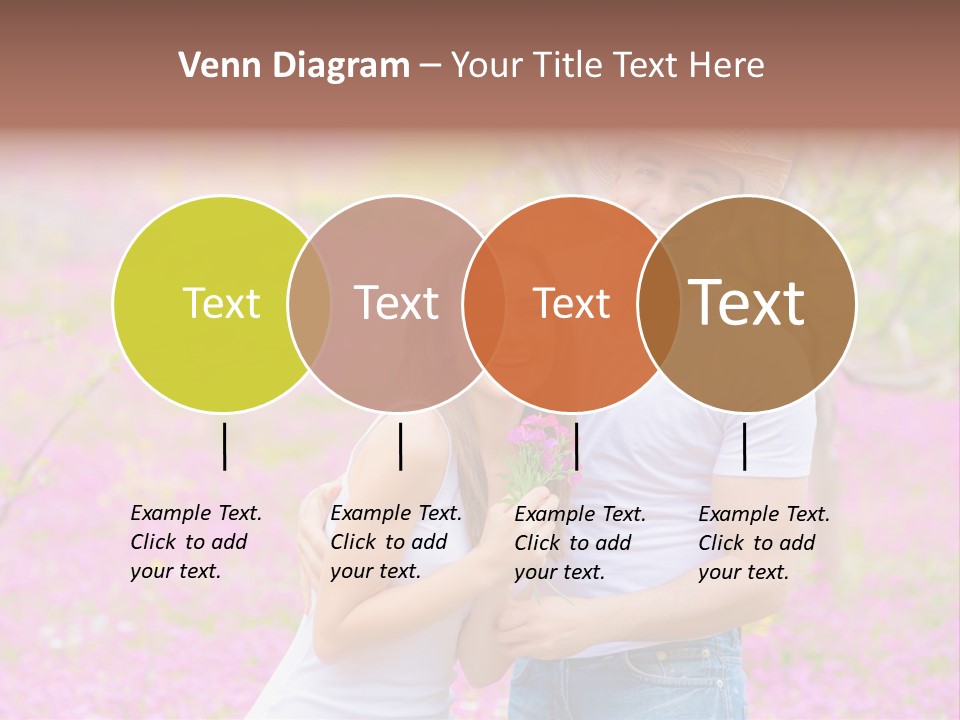 Person Purple Tree PowerPoint Template