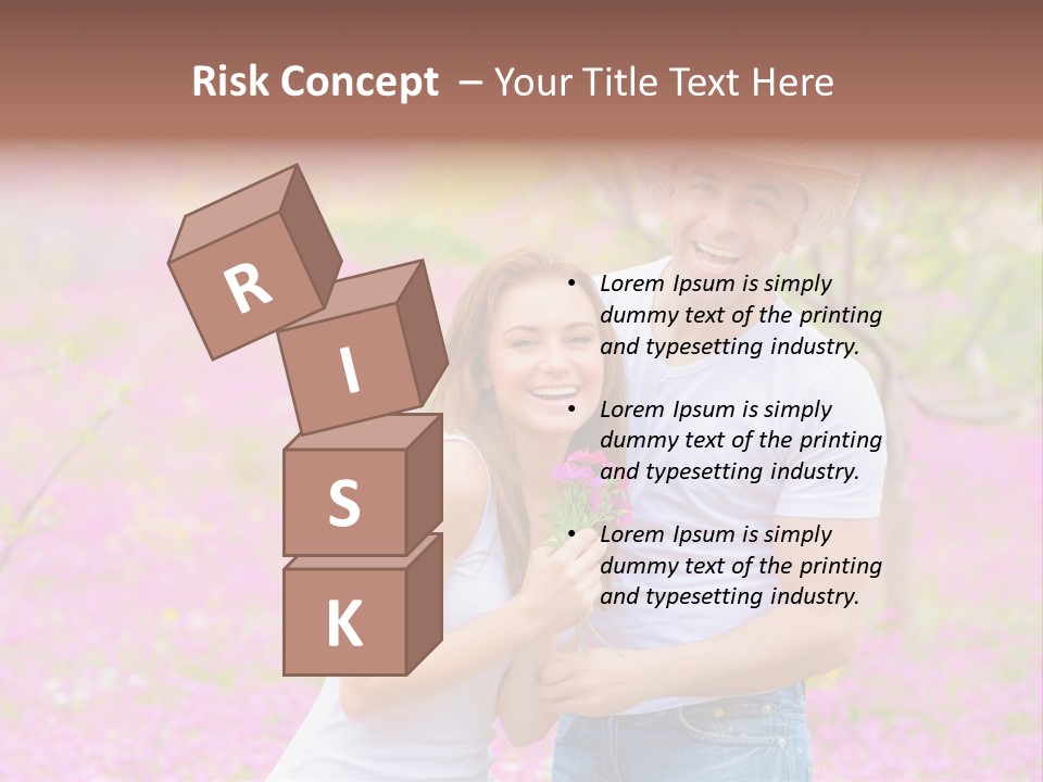 Person Purple Tree PowerPoint Template