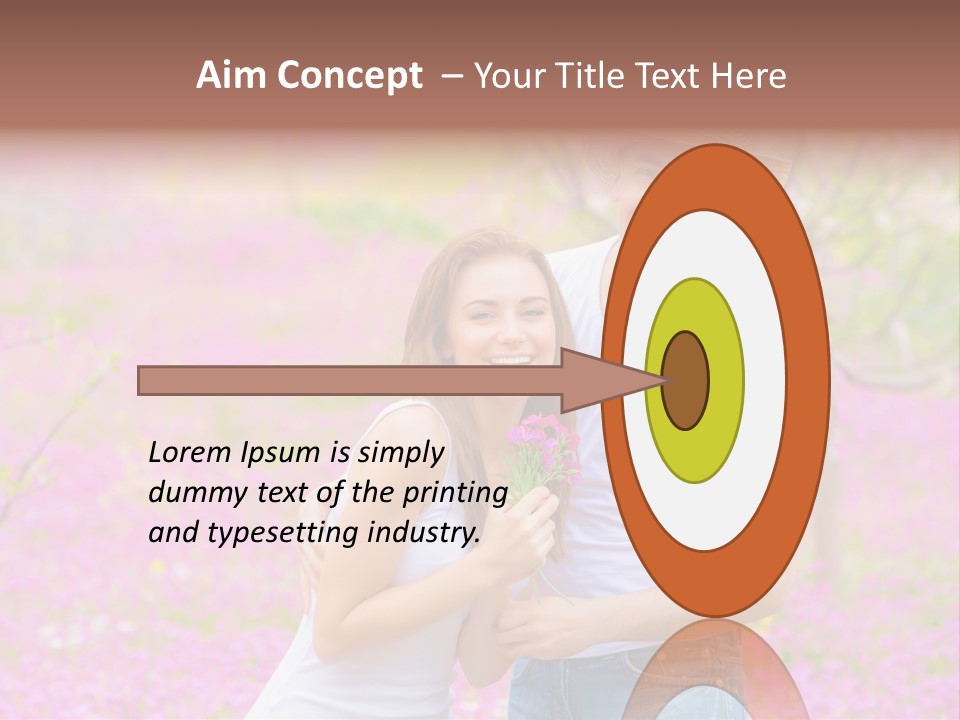 Person Purple Tree PowerPoint Template