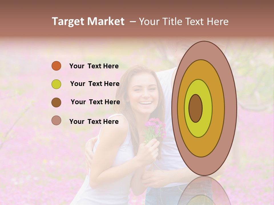 Person Purple Tree PowerPoint Template