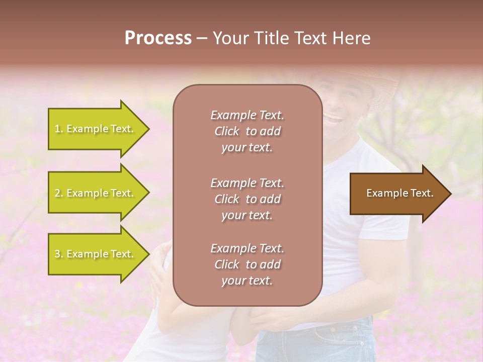 Person Purple Tree PowerPoint Template
