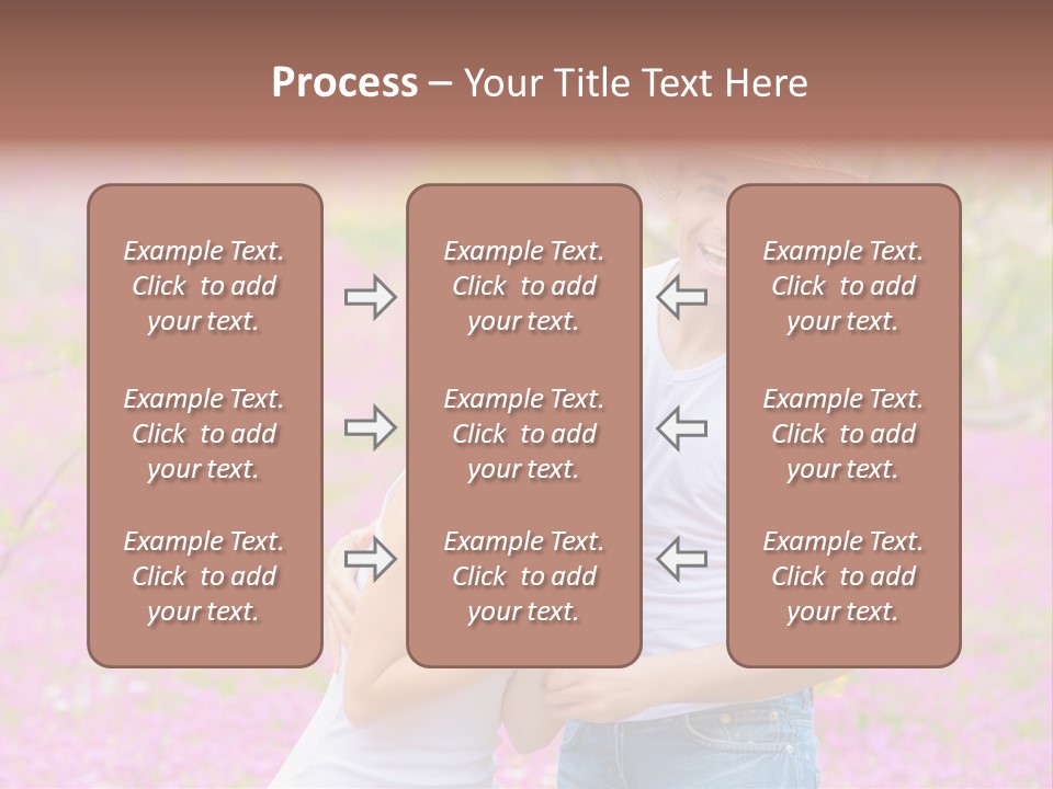 Person Purple Tree PowerPoint Template