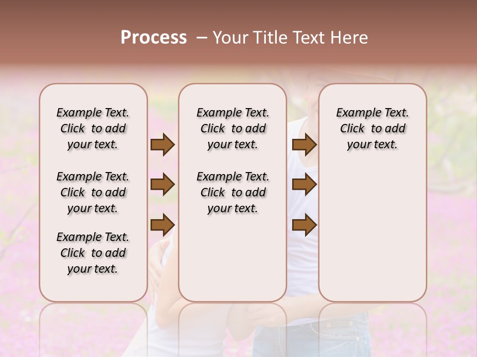 Person Purple Tree PowerPoint Template
