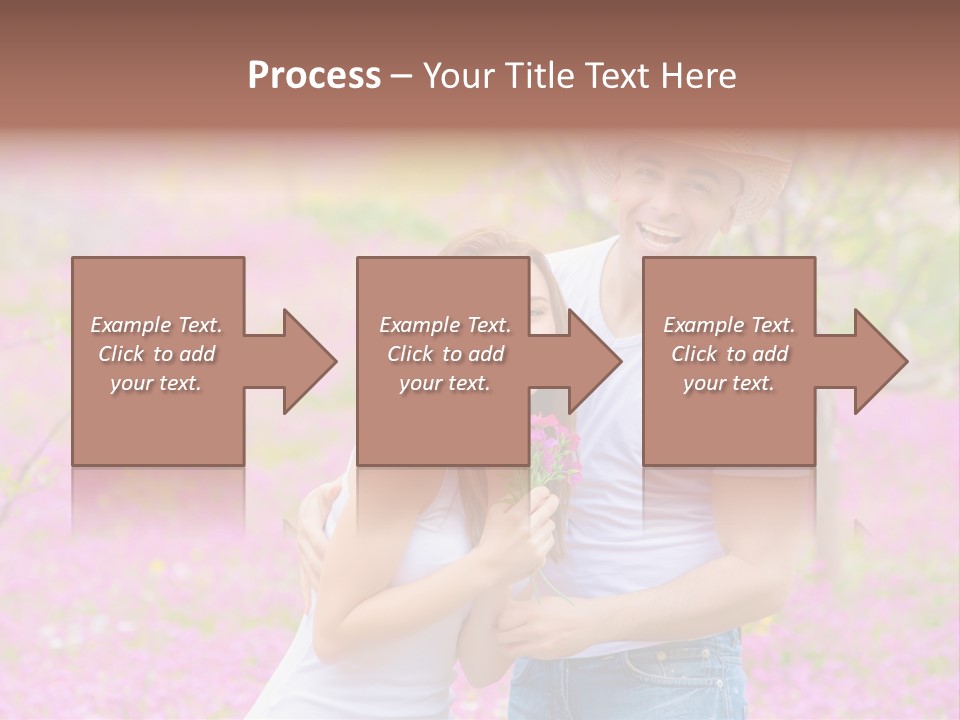 Person Purple Tree PowerPoint Template