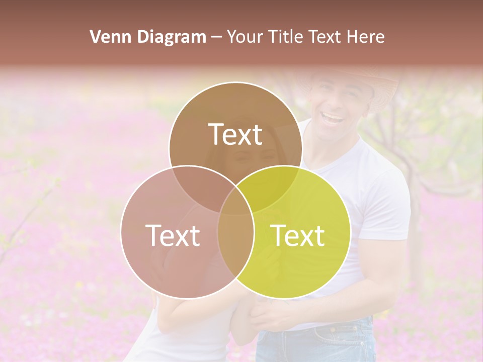 Person Purple Tree PowerPoint Template