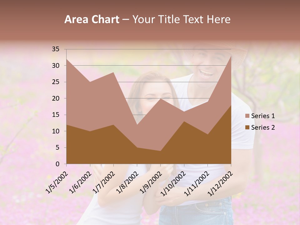 Person Purple Tree PowerPoint Template
