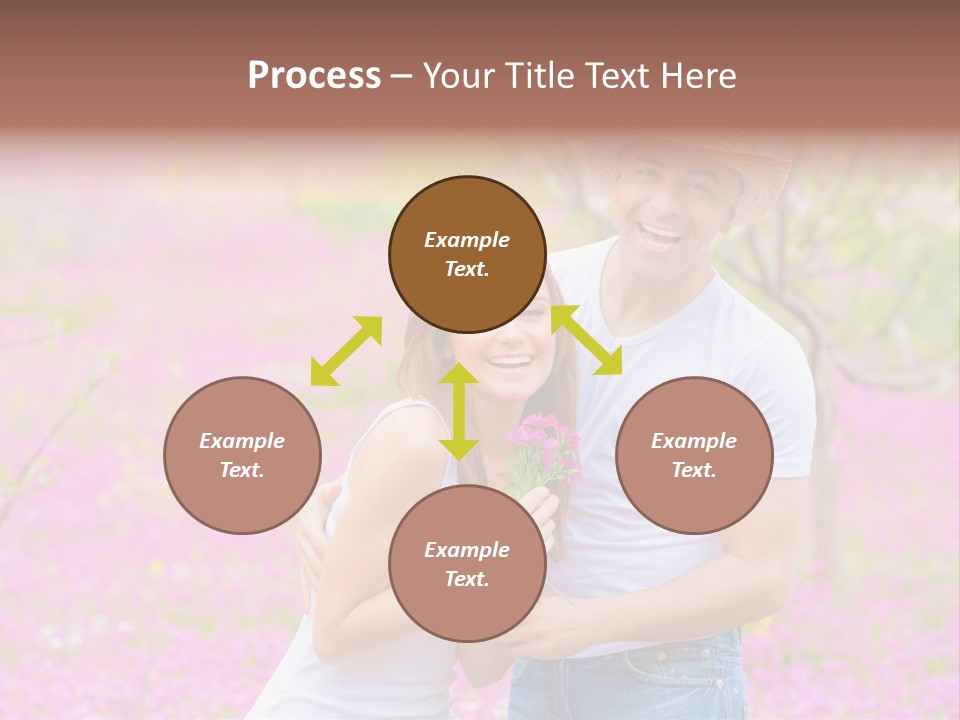 Person Purple Tree PowerPoint Template