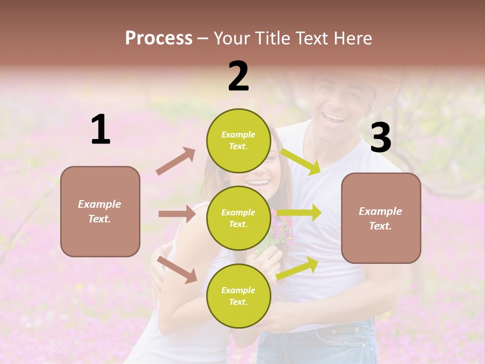 Person Purple Tree PowerPoint Template
