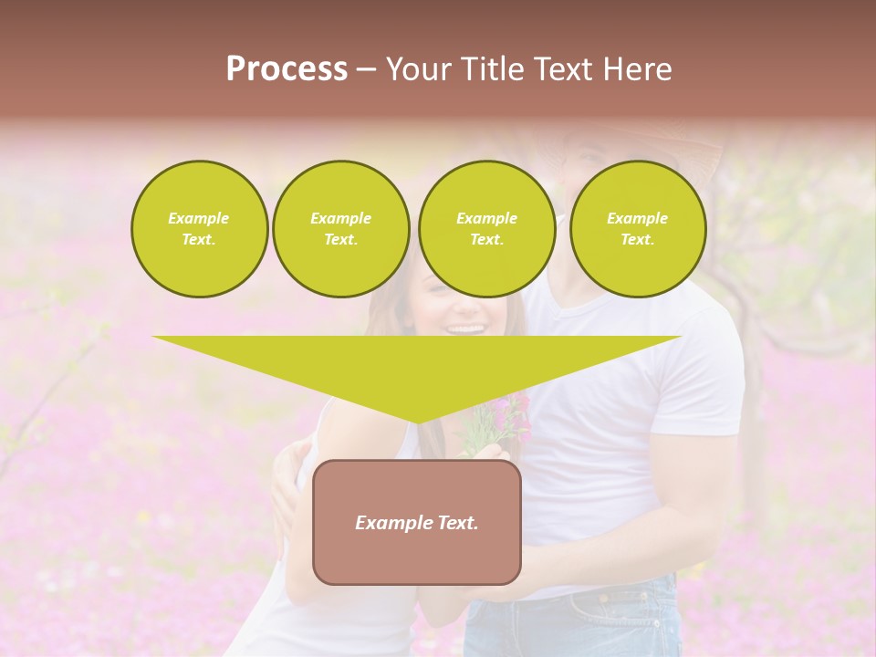 Person Purple Tree PowerPoint Template