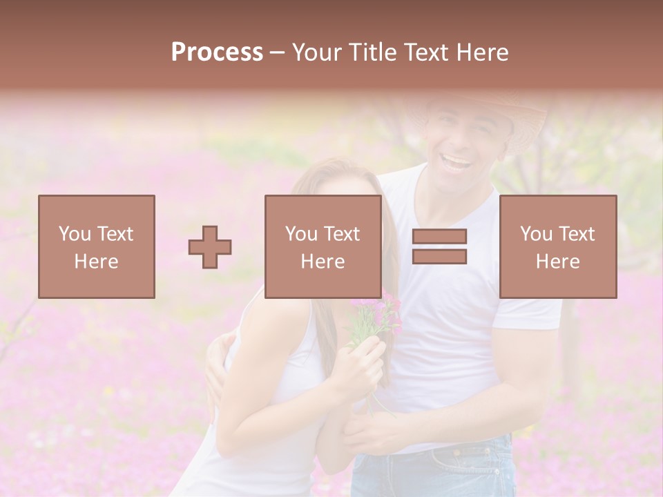 Person Purple Tree PowerPoint Template