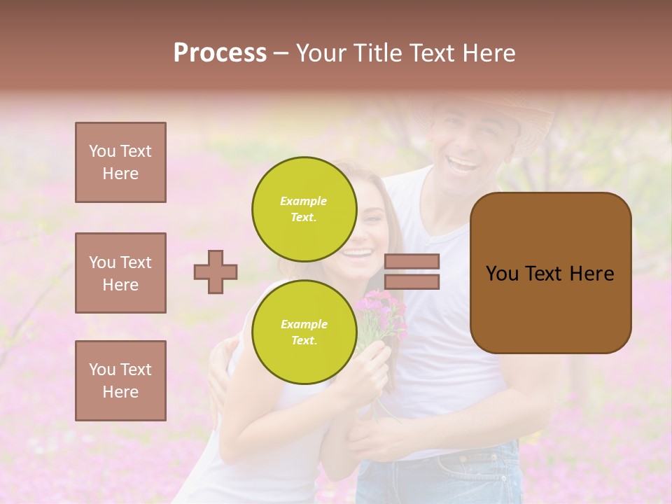 Person Purple Tree PowerPoint Template